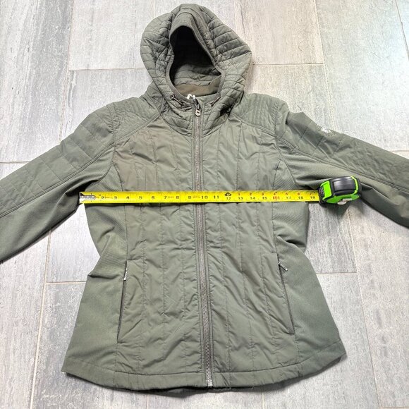 KUHL Projekt Firefly Insulated Quilted Hooded Puffer Jacket Green Size Medium - Picture 8 of 11